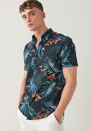 Schott NYC Kurzarmhemd Hemd Shrivera Hawaiihemd (1-tlg