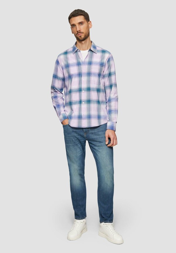 REGULAR FIT STRETCH MIT BRUSTTASCHE - Hemd - lavendel