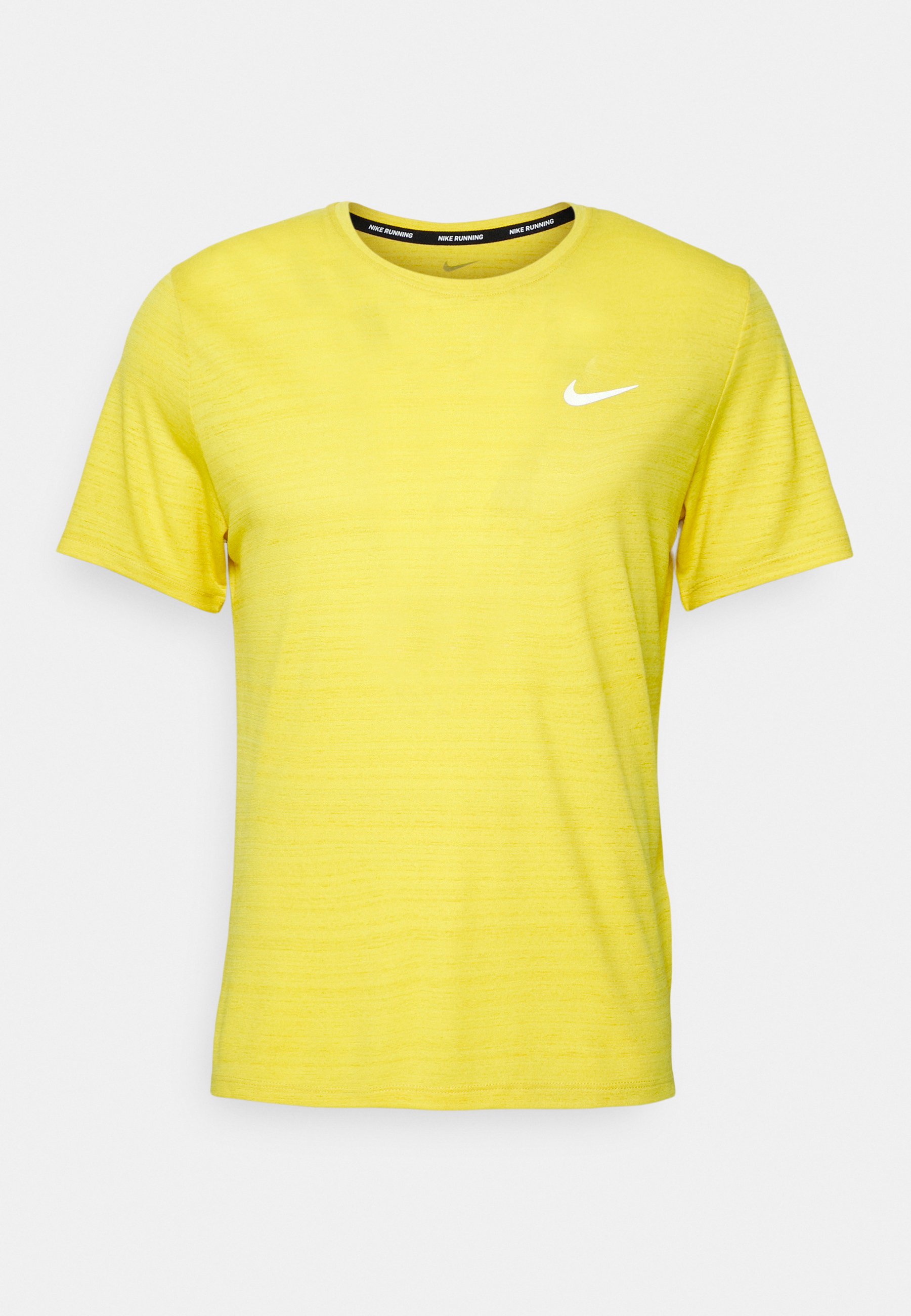 Nike Performance MILER TOP - T-Shirt sport - vivid sulfur/reflective silver/ giallo - Zalando