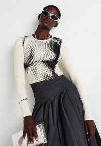VILA VIRAGNA PLEATED SKIRT - Plisirano krilo - dark grey