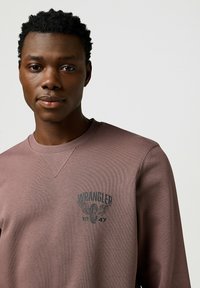 Wrangler LONG SLEEVE AMERICANA CREW FOR REGULAR FIT - Sweater - peppercorn