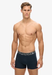 Superdry & Co 3ER PACK - LOGOBUND  - Calzoncillos - navy navy stripe dark indigo marl