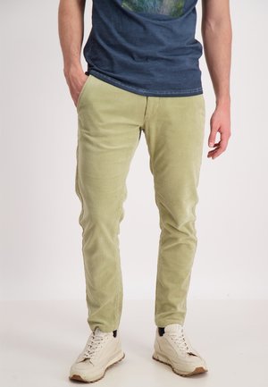 CORDUROY CROPPED PANTS - Broek - sand