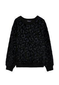 Marks & Spencer ANIMAL PRINT COSY SWEATSHIRT granatowy melanż