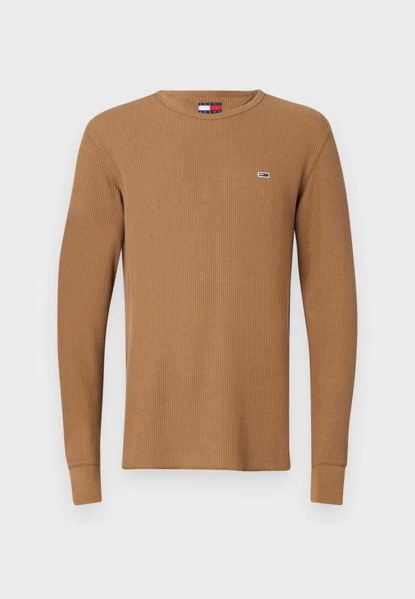 SLIM TEE - Long sleeved top - vintage camel3