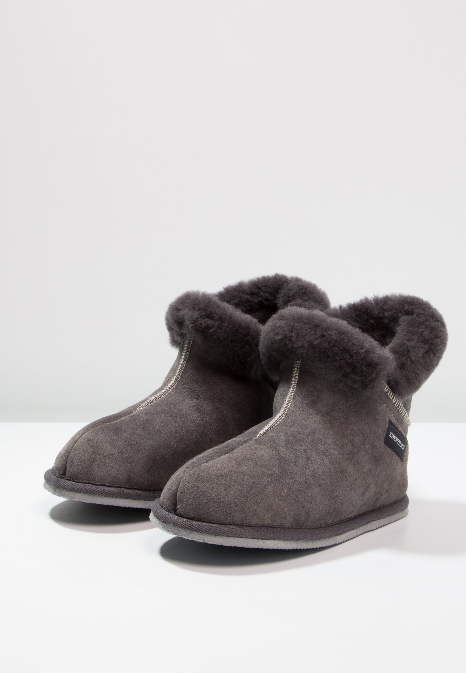 Shepherd BELLA - Pantoffels - asphalt/donkergrijs - Zalando.nl