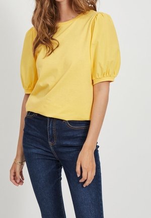 Sweatshirt - mottled light yellow