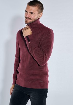 POLOKRAGEN - Strickpullover - magenta