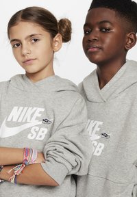 Nike SB ICON UNISEX - Džemperis ar kapuci - dk grey heather
