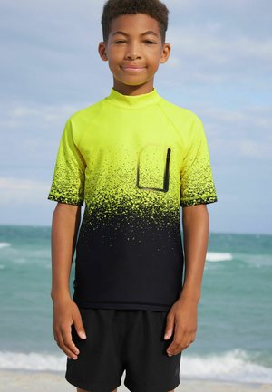 SHORT SLEEVE SUNSAFE  - Surfertrøjer - yellow black