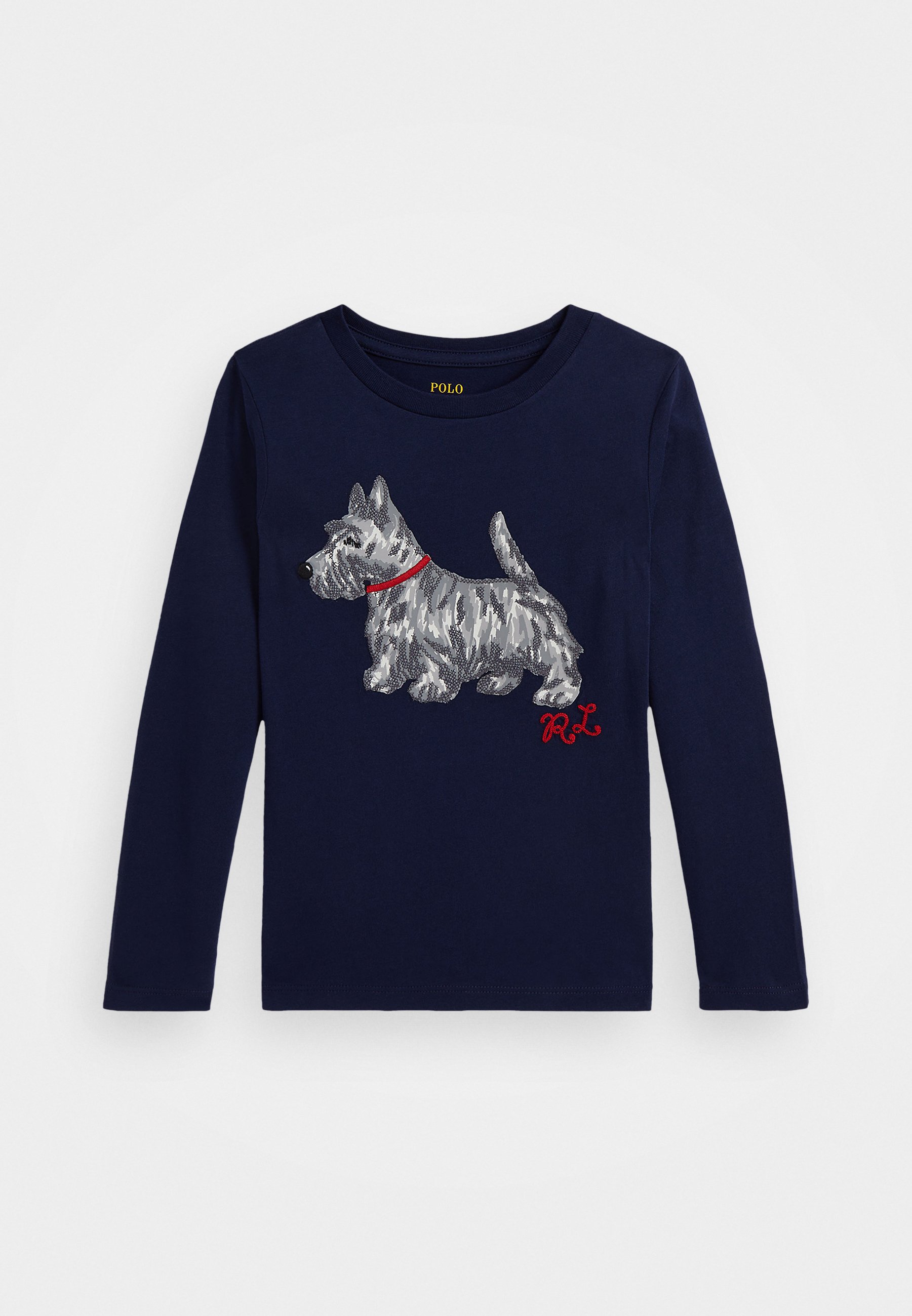 Polo Ralph Lauren DOG PRINT COTTON LONG SLEEVE TEE Camiseta de