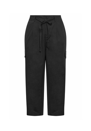 Yours Clothing, PLUS SIZE CARGO TROUSERS - Cargo trousers - black