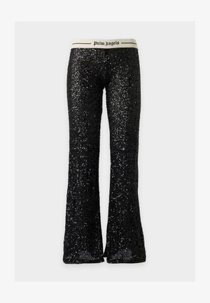 Palm Angels, LOGO ESSENTIAL SEQUINS PANTS - Pantalon de survêtement - black/cream