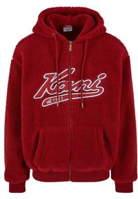 VARSITY TEDDY FULL ZIP - Mikina so zipsom - dark red