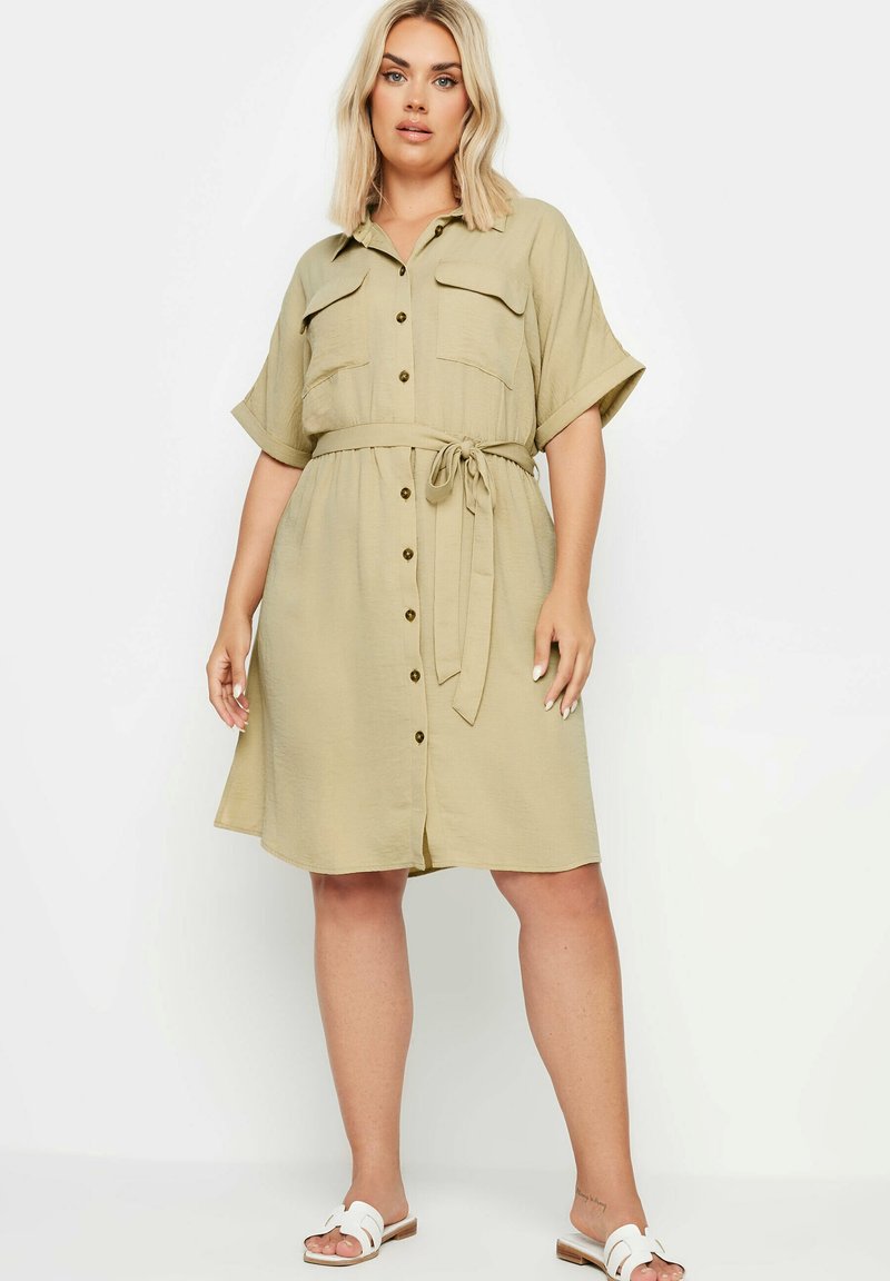 Yours Clothing Abito a camicia - light brown
