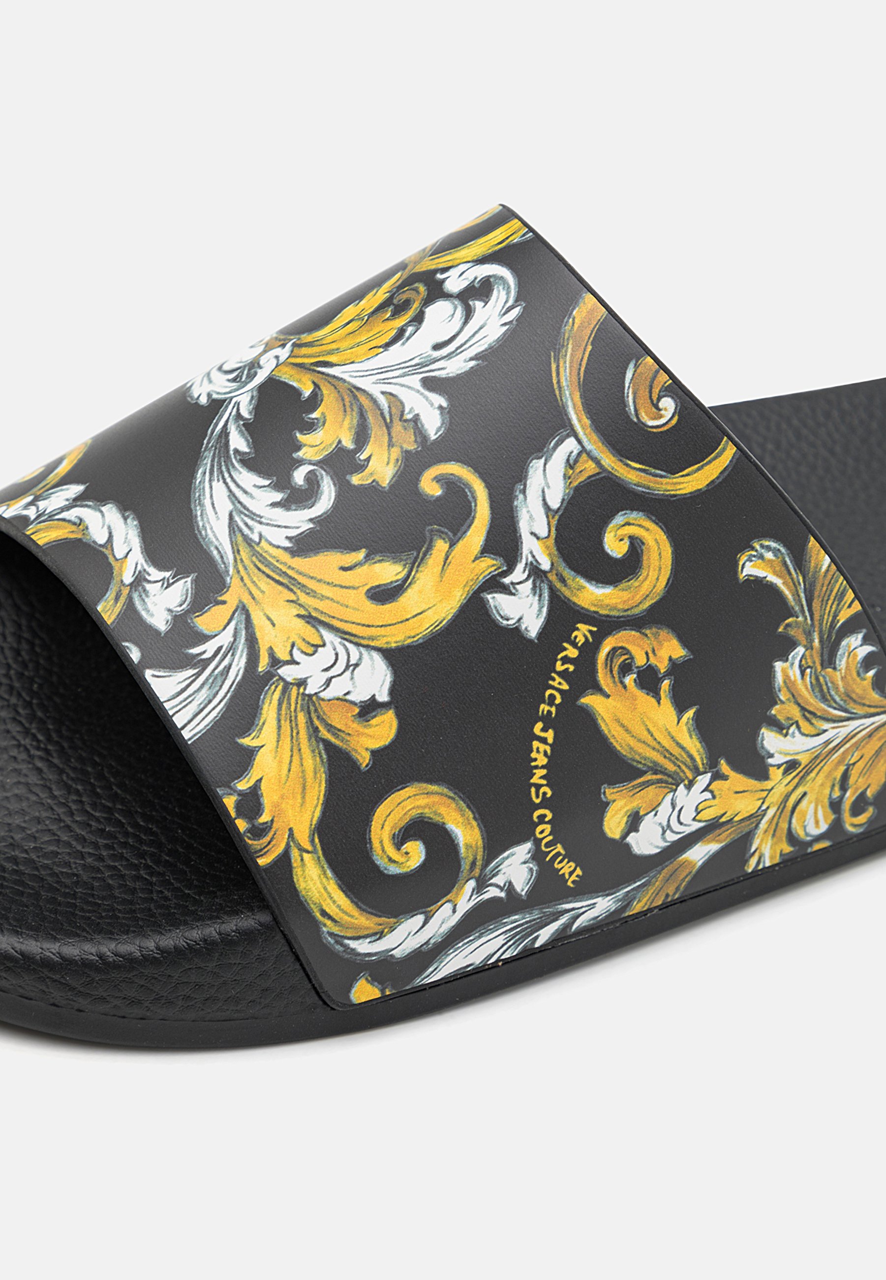 Versace Jeans Couture GUMMY LOGO BAROQUE - Pool slides