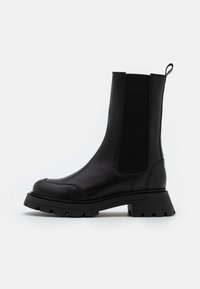 LEATHER  - Botas de plataforma - black