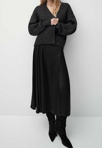 Massimo Dutti Strickjacke - dark grey