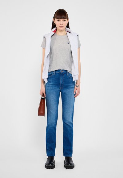 Mother HIGH WAISTED RIDER SKIMP - Uske traperice - dark-blue denim