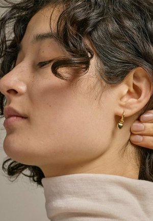 Enamel Copenhagen Earrings - gold coloured