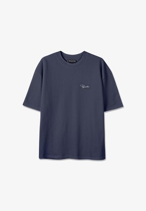 Pegador, SIGNAR - Základné tričko - washed twilight blue/white