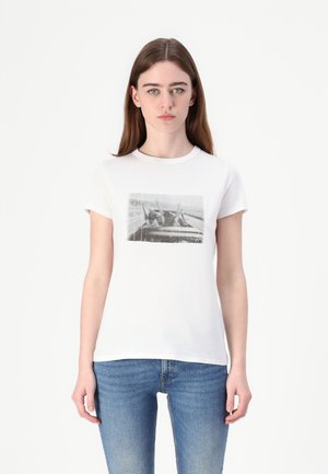ELOGO PRINT - Print T-shirt - white