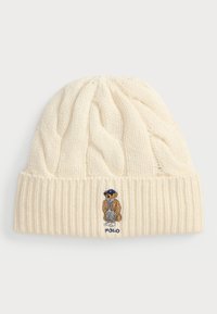 POLO BEAR CABLE WOOL BLEND BEANIE - Bonnet - cream