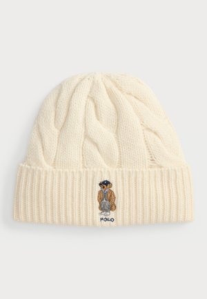 Polo Ralph Lauren POLO BEAR CABLE WOOL BLEND BEANIE - Beanie - cream