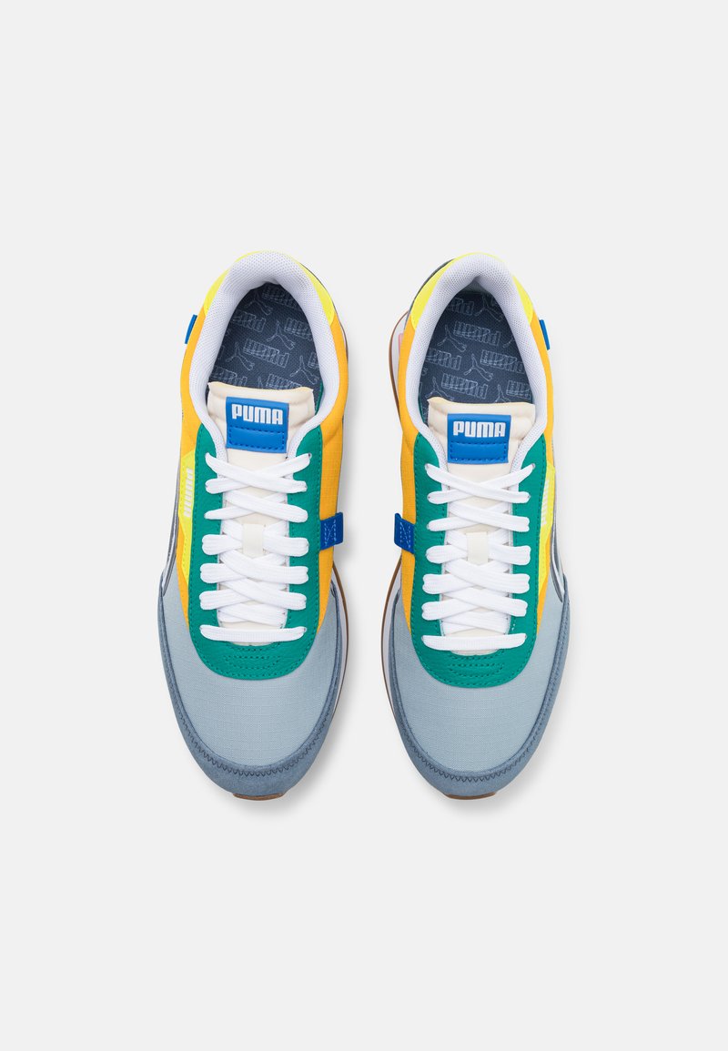 Puma Future Rider Twofold Unisex Trainers China Blue Blue Fog Saffron Blue Zalando Co Uk