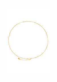 Collana in oro con design testurizzato, caratterizzata da un delicato motivo, lunghezza regolabile e un fermaglio con un piccolo accento triangolare.