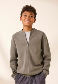 Next - ZIP THROUGH - REGULAR FIT - Cardigan - neutral Thumbnail Image 1