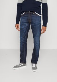 Nudie Jeans LEAN DEAN - Calças de ganga de perna direita - Blue Force