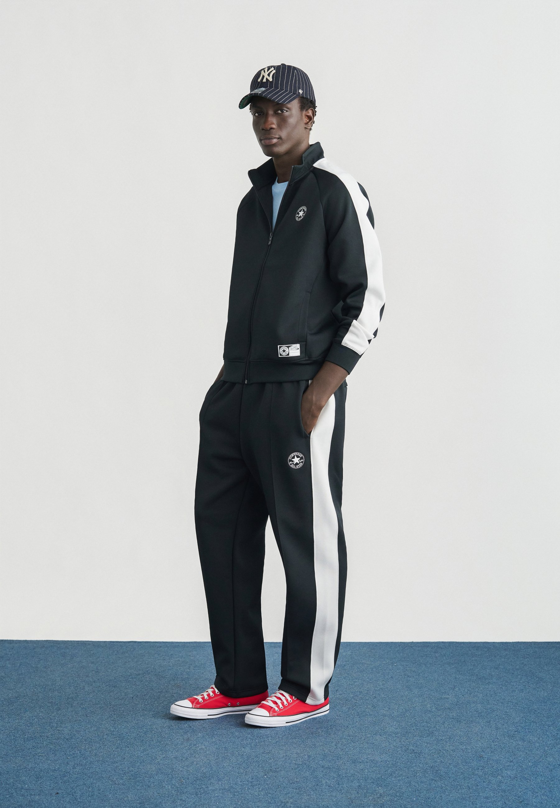 Converse RETRO CHUCK TRACK JACKET - Zip-up sweatshirt - black