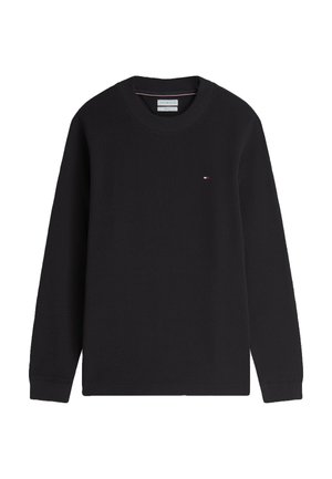 Tommy Hilfiger, TEXTURED LS TEE - Langærmet T-shirt - black