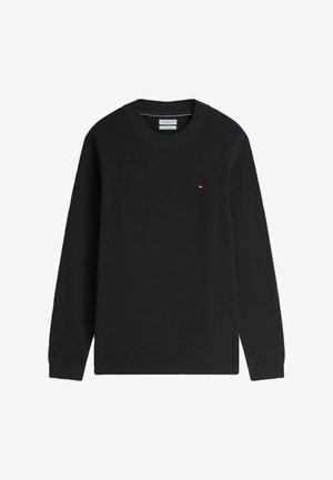 Tommy Hilfiger, TEXTURED LS TEE - Langærmet T-shirt - black