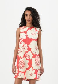 Marimekko - SILUETTI PIONI - Day dress - light beige/red Thumbnail Image 1