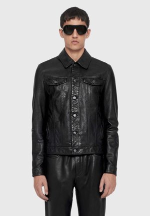 AllSaints, CHAIYO TRUCKER . - Кожено яке - black