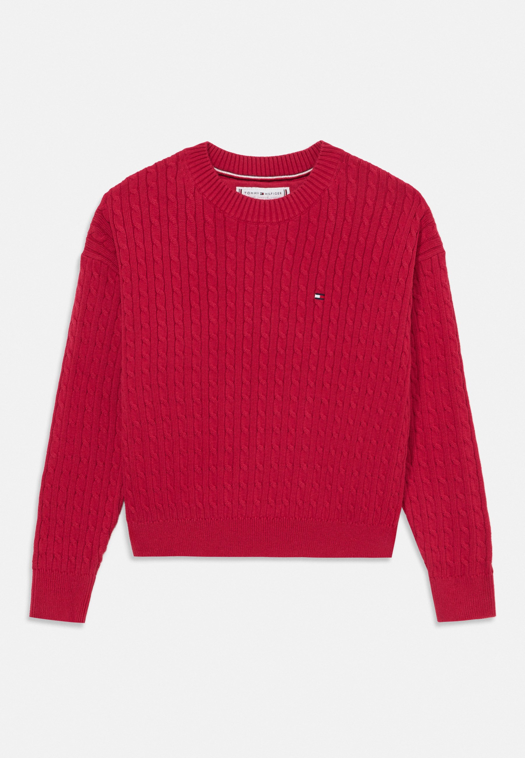 Tommy Hilfiger CABLE SWEATER Jumper ruby rhubarb/red