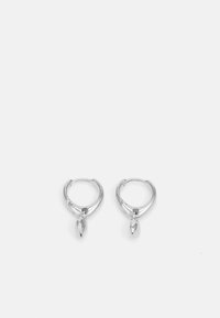 NURA DROP HUGGIES - Uhani - silver-coloured