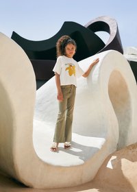 Mango Kids Jean flare - khaki
