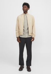 Jack & Jones PREMIUM JPRBLUBROOK OXFORD  NOOS - Vapaa-ajan kauluspaita - dried herb