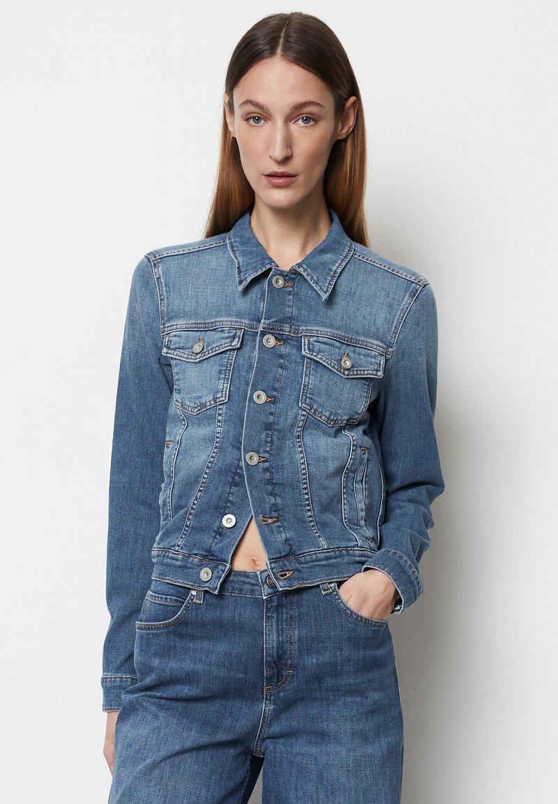 Marc O'Polo JACKET BUTTON CLOSURE LONG SLEEVES REGULAR LENGTH - Spijkerjas - cashmere soft blue wash