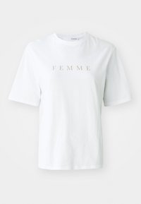 SLFVILJA PRINTED TEE - Majica kratkih rukava s printom - bright white