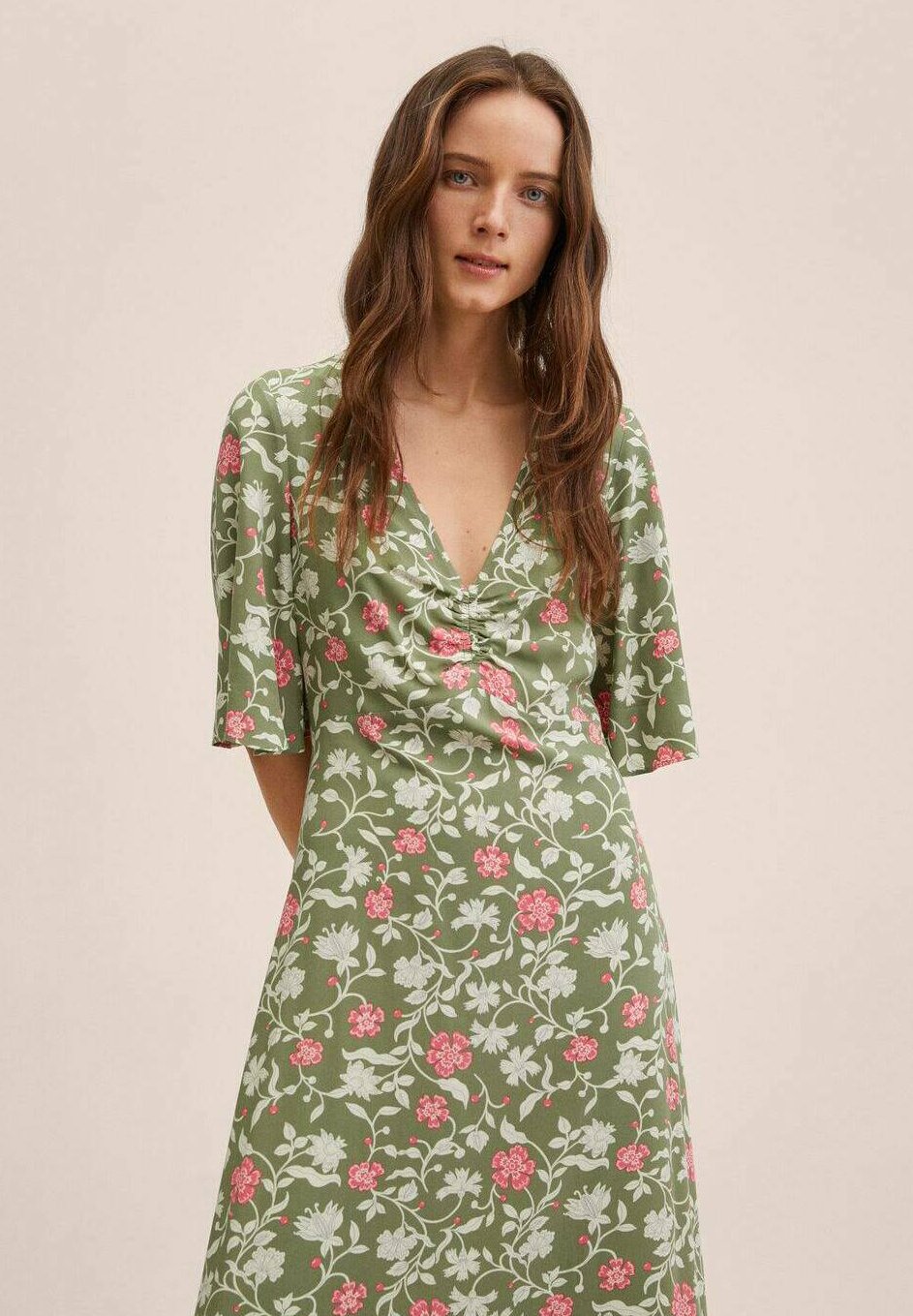 Mango MINA - Vestido informal - kaki/caqui - Zalando.es