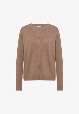 Cecil, CARDIGAN MIT RUNDHALS UND KNOPFLEISTE - Gilet - creamy mocha melange