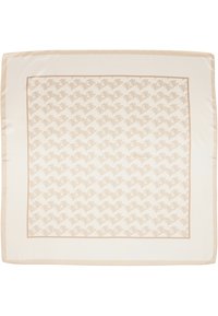 Karl Kani SMALL SIGNATURE  OLD ENGLISH SATIN SCARF - Fuliaras - offwhite taupe
