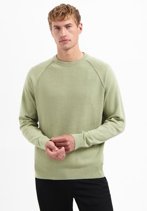 WAFFLE - Trui - light moss