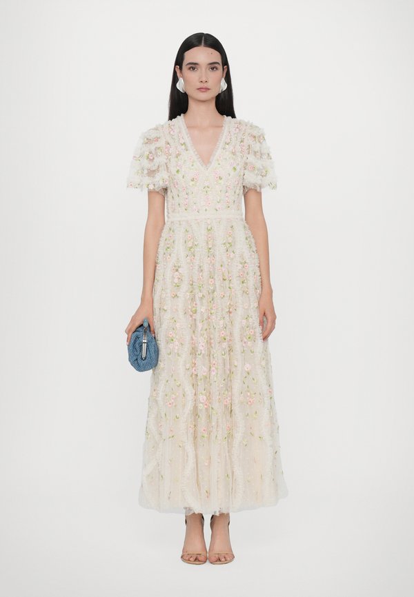 FLORENTINA RUFFLE ANKLE GOWN - Occasion wear - cream2