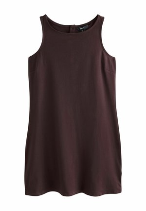 Next, TALL FIT - JERSEY SHIFT DRESS  . - Robe en jersey - chocolate brown