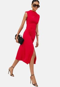 Lipsy - DRAPED RUCHED DETAIL SLEEVELESS MIDI - Jersey dress - red Thumbnail Image 1